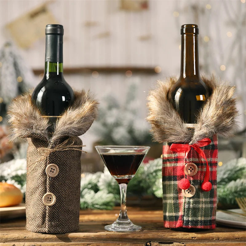 Festive Bottle Parka Holders