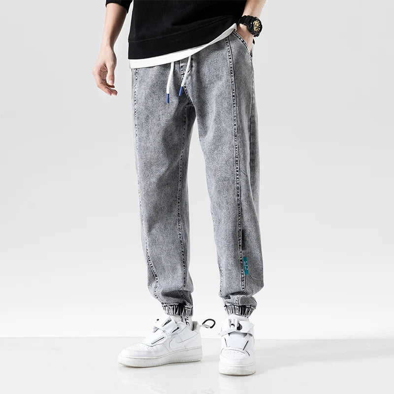 Litewash Denim Joggers