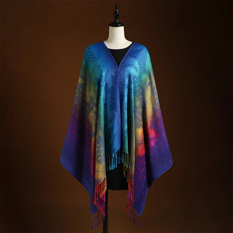 Boho Feather Shawl