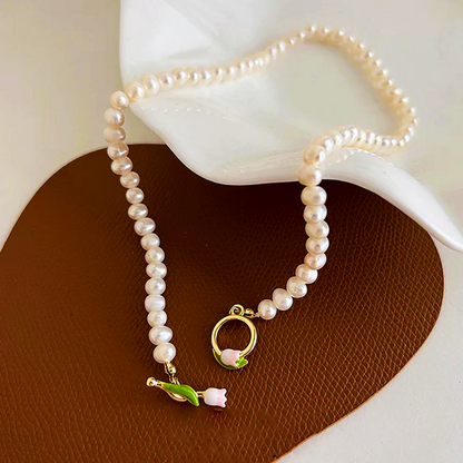 Nature's Embrace Pearl Necklace