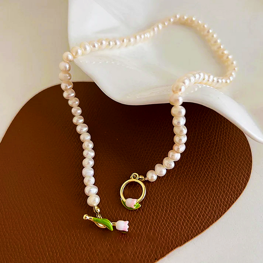 Nature's Embrace Pearl Necklace