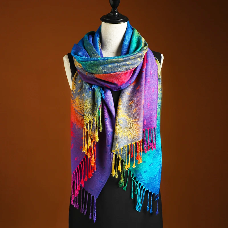 Boho Feather Shawl