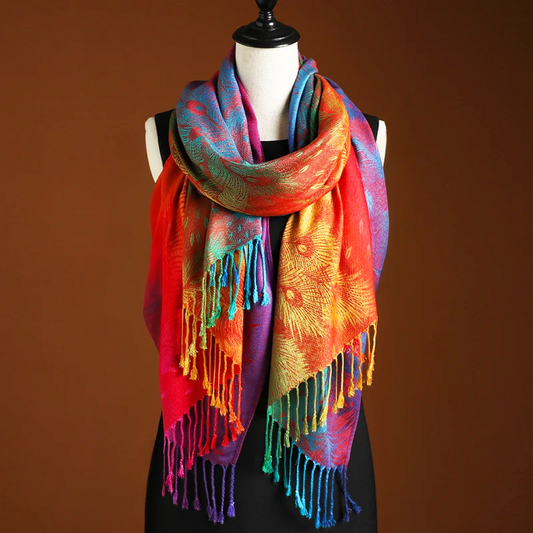 Boho Feather Shawl