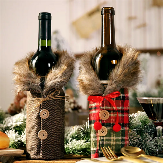 Festive Bottle Parka Holders